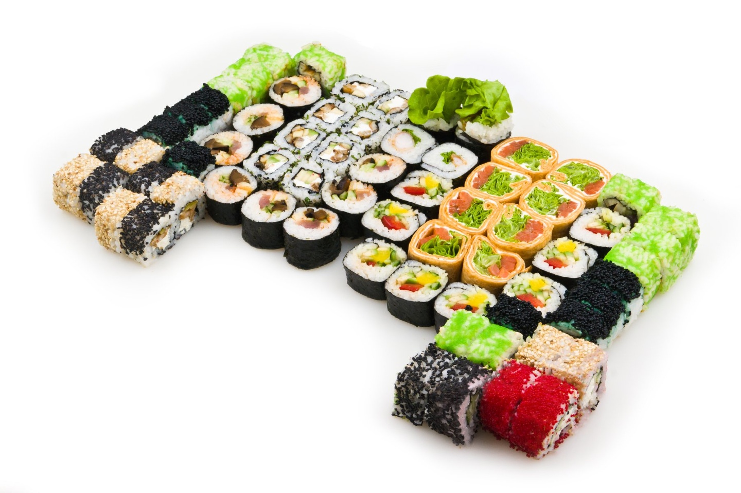Большие наборы суши роллы фото 51