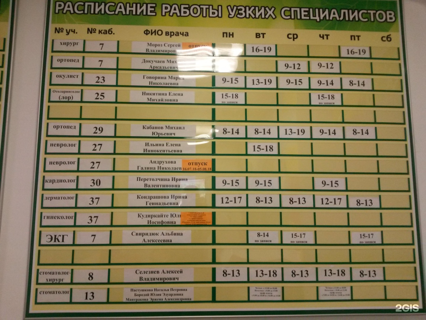 Расписание врачей детской поликлиники 6 Иркутск