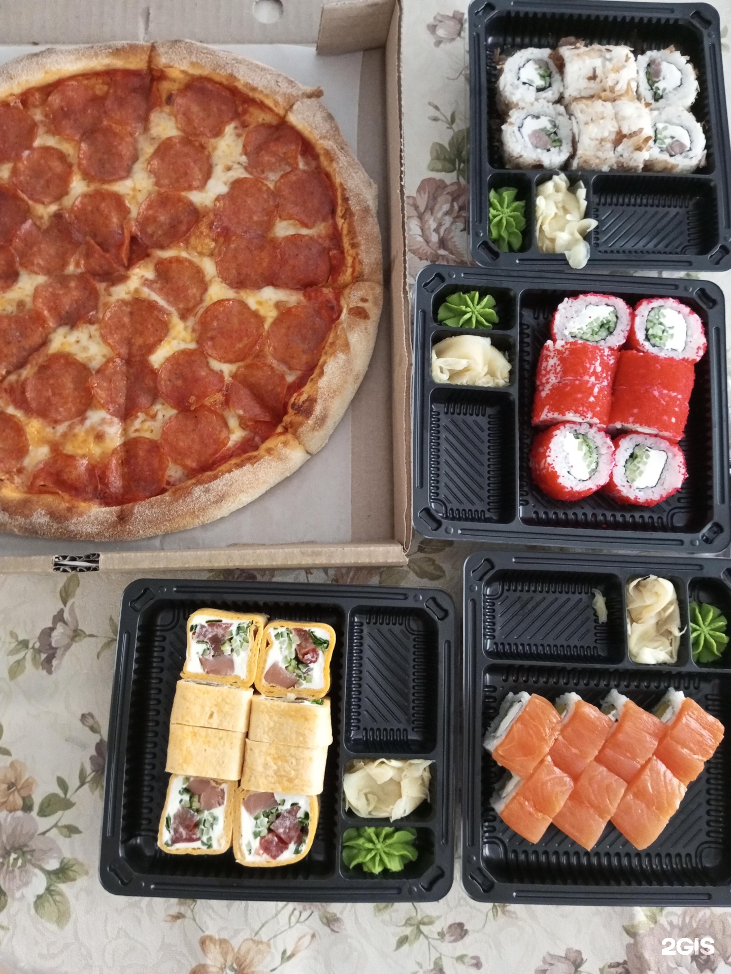 ассорти калифорния пицца суши вок фото 104