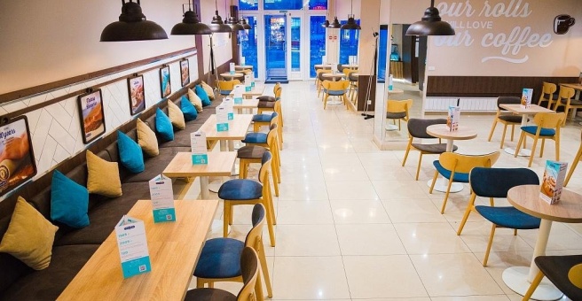 Cinnabon ул карла маркса 6 курск фото Cinnabon, кафе-пекарня, ТРЦ Планета, улица 9 Мая, 77, Красноярск - 2ГИС