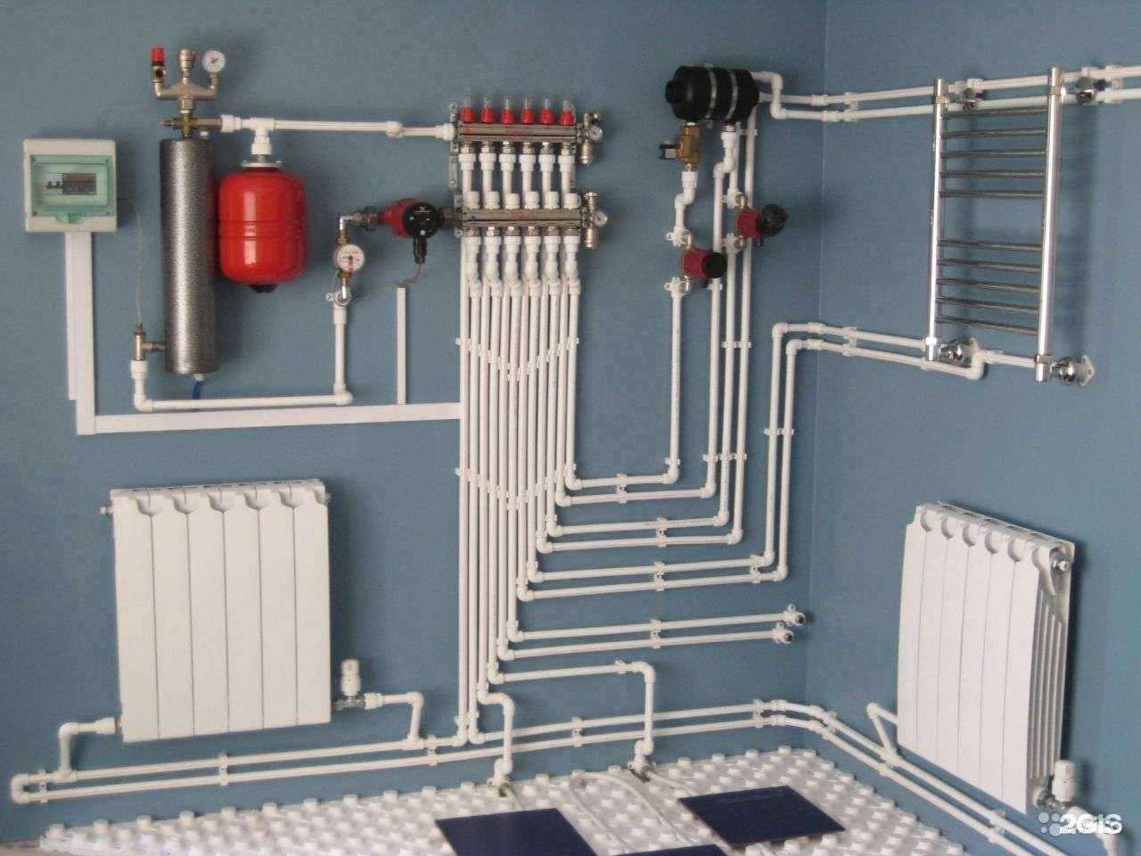установка системы отопления дома