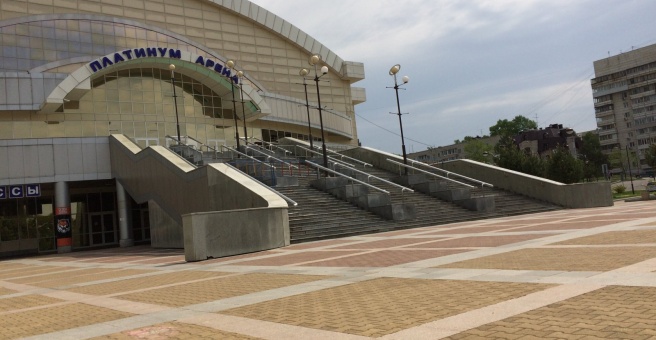 Платинум арена хабаровск фото Платинум Арена, спортивно-зрелищный комплекс, улица Дикопольцева, 12, Хабаровск 