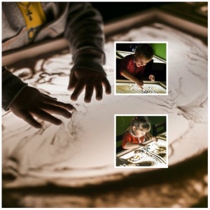 Фото от владельца SandLand, студия рисования песком для взрослых и детей