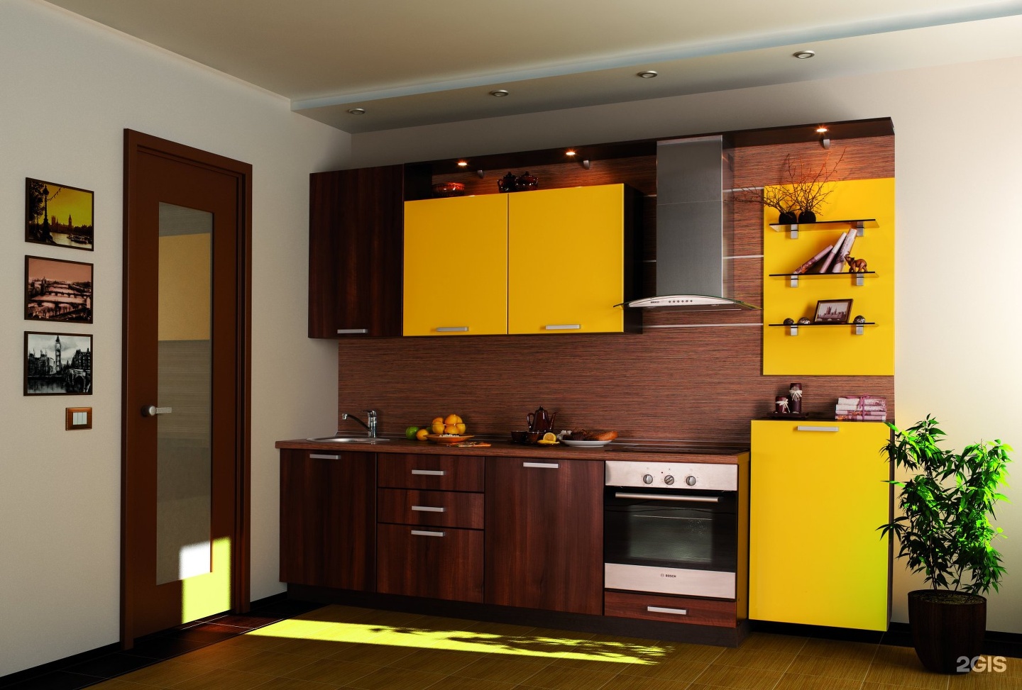 Желтые кухни