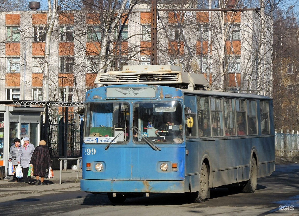 Маршрут троллейбуса 1 в петрозаводске