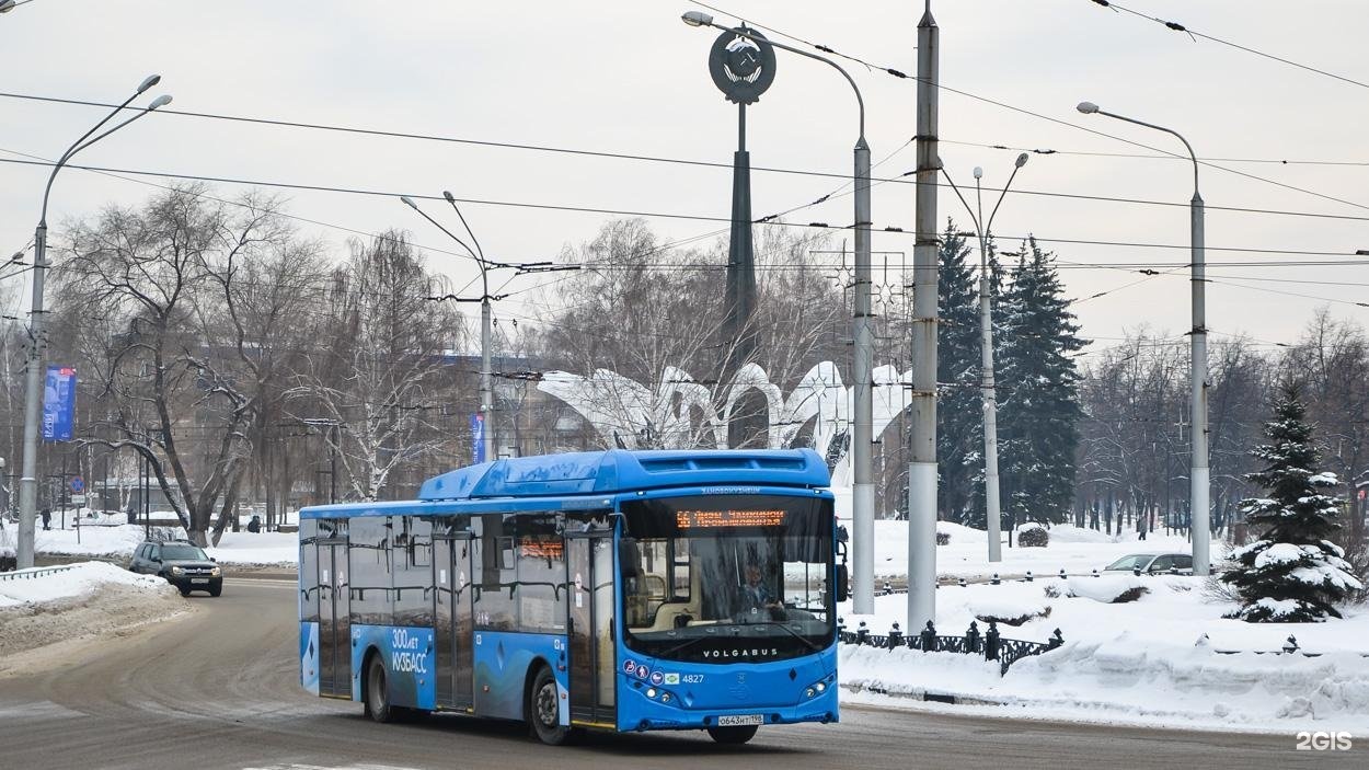 Новокузнецк 66. Волгабас автобус Кузбасс.