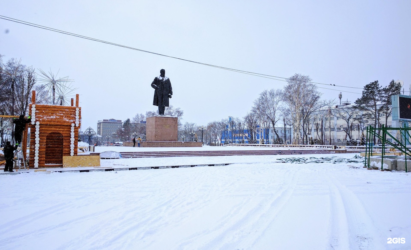 Площадь ленина южно сахалинск фото